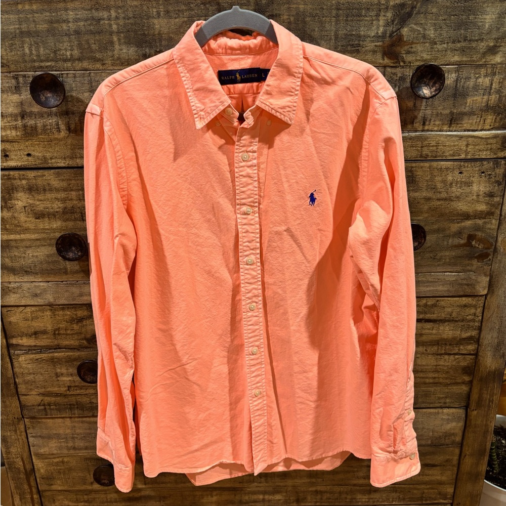 Ralph Lauren Men's Orange Shirt‎